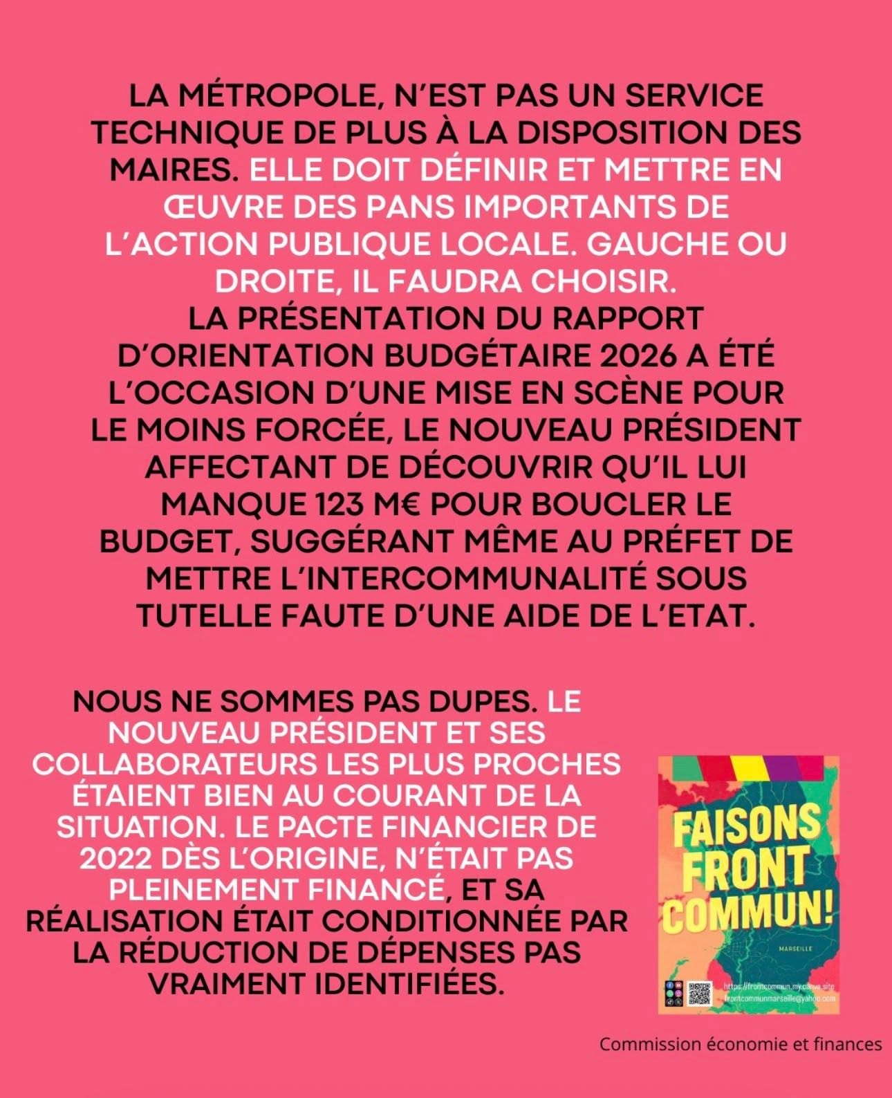 La métropole, un hold-up démocratique